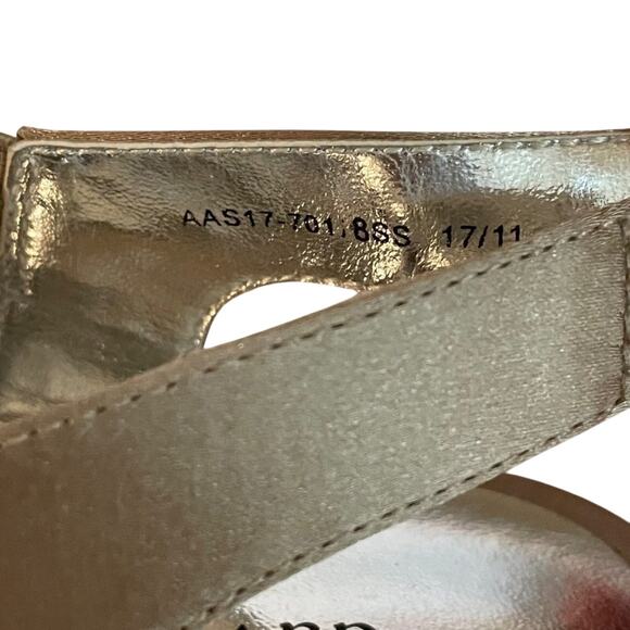 David Tate Eve Champagne Stretch Evening Shoes Size 8SS - Picture 9 of 10